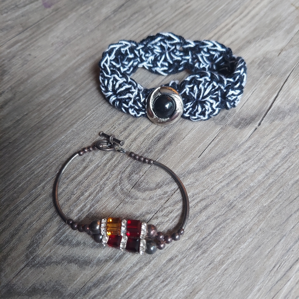 Bracelet Bundle With One Handmade